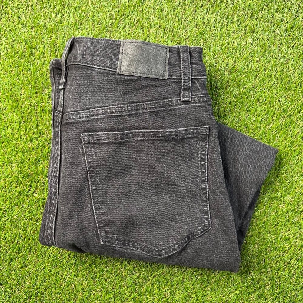 Madewell The Perfect Vintage Wide Leg Jeans Womens 28 Faded Black Denim Y2K